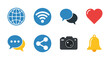 © Cezar_911 - Modern communication and technology icons: connectivity, messaging, social media