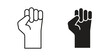 © iconic - Rebellion icon vector design. icon doodle hand drawn.