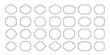 © Bithi - Collection of decorative geometric and ornate label frames