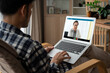 © InfiniteFlow - Doctor video call online by modish telemedicine software application for virtual meeting with patient