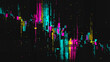 © Mr.Vander - Colorful VHS Glitch Screen Effect. Abstract Technology Background
