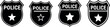 © Apai - Police badge vector set law enforcement symbol icon
