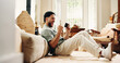 © peopleimages.com - Phone, man and celebration in home for win, online betting or game victory on floor. Mobile, excited person and success with fist pump in living room for gambling achievement, goal and lottery