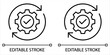 © akram - Streamline workflow processes with this scalable automation icon set for efficient business operations and success, featuring editable stroke.