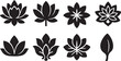 © Nguyen - Lotus Flower Silhouette Icon Set.eps
