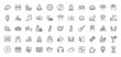 © PixeloAI - Relaxation and wellness line icon set. Vector pictograms of yoga, meditation, spa, sleep, and leisure activities, thin linear illustration.