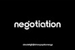 © Luis - Negotiation wordmark with lowercase letters on a black background showcasing a modern and minimalist design.
