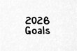 © María - Minimal line-art background with 2026 Goals text