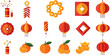 © SemvakCyber - Chinese New Year Icon Set Collection Festive Symbols and Decorations for Celebrations and Traditions
