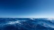 © mehaniq41 - Endless blue water meets clear horizon under vibrant sky. Calm and serene atmosphere with seamless blend of sea and sky. Captured in wide-angle perspective. Neural network AI generated