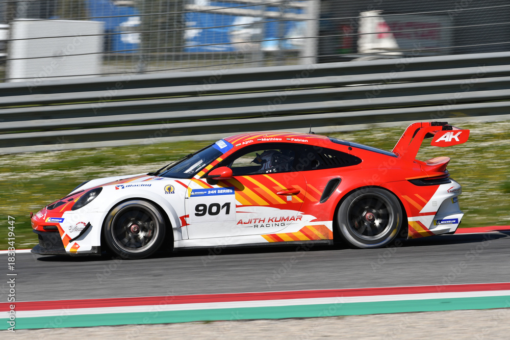 Scarperia, Italy - March 20th 2025: Porsche 911 GT3 Cup (992) of Team ...
