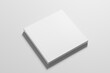 © ThreedyGuy - Square Softcover Book White Blank 3D Rendering Transparent Background Mockup PNG
