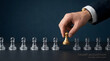 © Adar - Selecting the Golden Candidate from Glass Pawns Recruitment Concept
