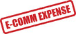 © Mahmud - A textured E COMM EXPENSE rubber stamp indicating financial tracking for business operations