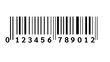 © densup365 - Simple black and white barcode illustration with numerical code, clean design for packaging and product labeling.