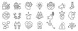 © Rose Icon - Set of line neuromarketing Icons. Vector illustration including consumer, purchase decision, cognitive, brain, environment, advertising, financial, reaction, morality, behaviour, enggagment, sensory.