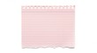 © Assetian - Torn pink lined paper with fringe detail