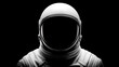 © GrayFrog - Astronaut's helmet and suit against a dark background - futuristic and mysterious essence of space exploration.
