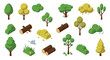 © Maureen - Isometric tree and bush collection with natural elements