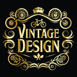 © printeye - Vector set of gold vintage frames. Elegant element for design in Eastern style, place for text. Floral golden border. Lace illustration for invitations and greeting cards.