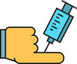 © bigpa - Syringe with Finger Icon