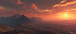© Masha - Couché de soleil en montagne sur la plaine du champ du feu