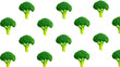 © Rattanathip - Broccoli vegetable green healthy fresh organic pattern food isolated background nutrition diet raw vegan vegetarian ingredient natural plant kitchen cooking clean texture repeat seamless culinary