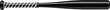 © Shafiul - Black baseball bat with grip tape on white background