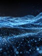 © Johannes - abstract digital landscape with glowing blue particles and a grid representing data flow or a virtual reality environment