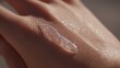 © Elena - Clear Gel Being Applied to the Skin, Highlighting the Texture and Luminosity, Captured in Natural Light
