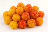 Cloudberries on White
