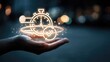 © StellaStudio - Hand holding glowing stopwatch and checkmark icons. Concept of time efficiency, task completion, quick process, timely achievement and productivity in modern business or professional setting.