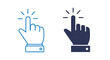 © Mr Jack  - Finger pointing cursor click hands set for web and interface design