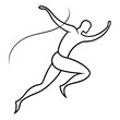 © zohora - Abstract line art of a runner in motion