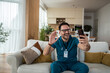 © Migma_Agency - Doctor enjoying home video call during time off