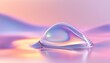 © Animager - Holographic liquid blob isolated on neutral background, soft reflections, high detail, commercial abstract design. The angle, the expression, or the lighting. The difference in composition, color, exp