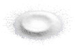 © wyat - Powdered sugar burst in circular shape isolated on white background