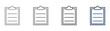 © mujahadah  - outline icon set holder with paper document clip design