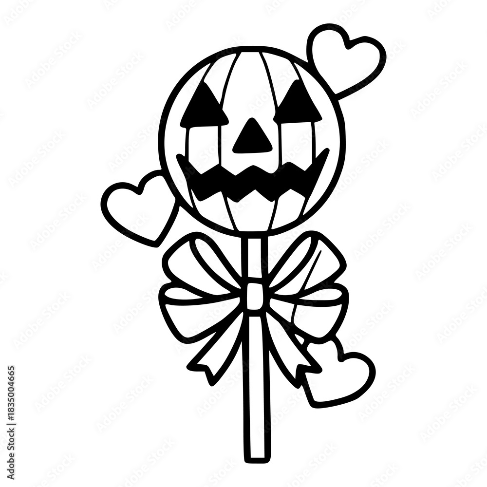 Praca wektorowa bez tantiem: cute Halloween bundle: candy and pumpkins ...