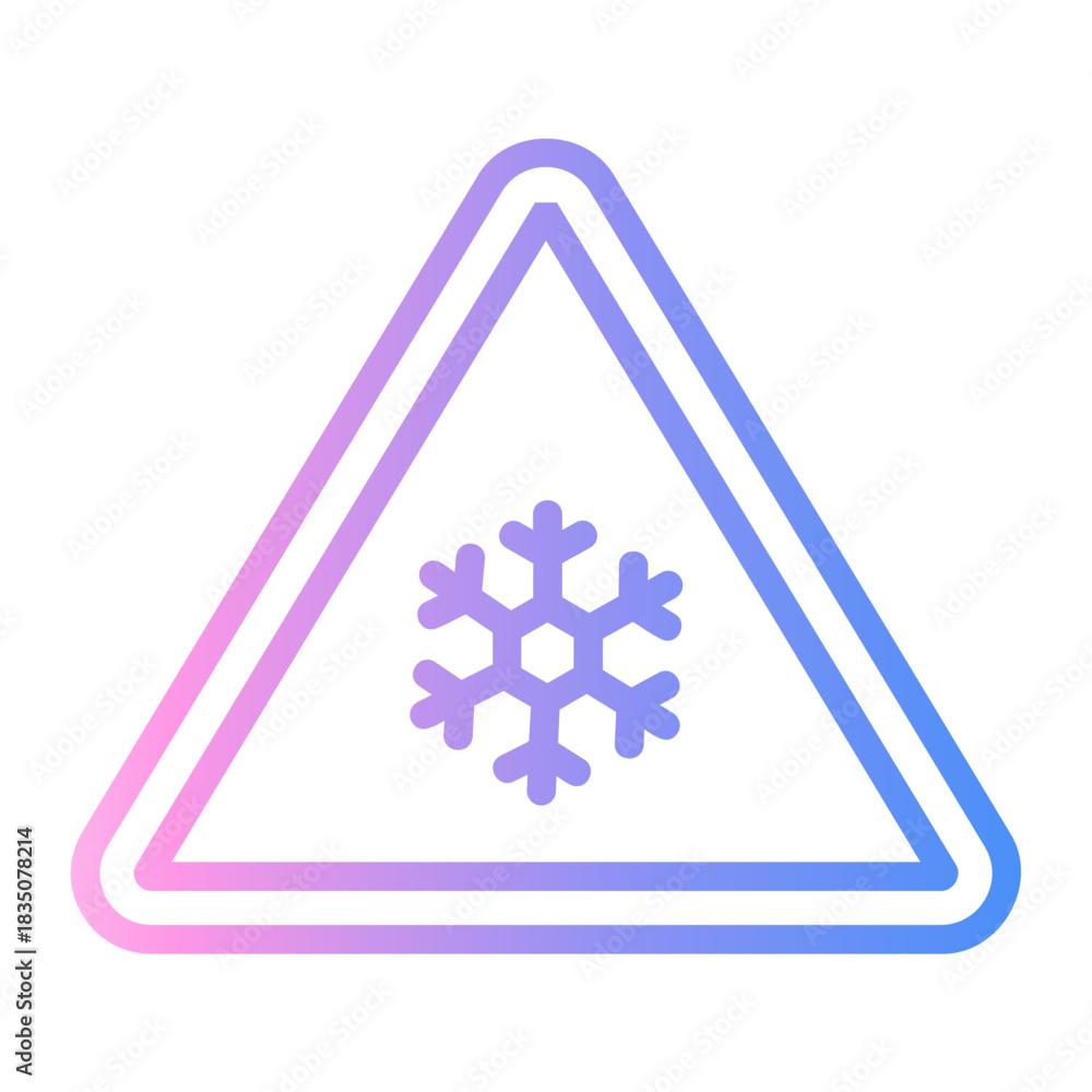 winter Line Gradient Icon Stock Vector | Adobe Stock