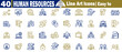 © Logo Solution - Corporate and human resources concept. Showing team management and company structure organization vector illustration.