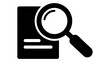 © Monwara67 - Magnifying glass over document icon, symbolizing research, analysis, investigation, and detailed examination of informat