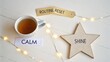 © Adi - A cup of tea next to a star with routine reset message