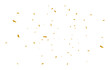 © ket4up - Gold confetti burst. PNG illustration of festive confetti background