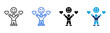 © kliwir art - Happiness icon Multi Style Vector Illustration
