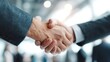 © CLOVER BACKGROUND - 🤝Deal Sealed: A close-up shot of two individuals clasping hands, a symbolic gesture of agreement. captured the spirit of collaboration, trust, and business partnership.