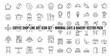 © Naimul - Coffee shop line art icon set minimal cafe and bakery vector pack