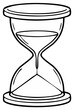 © Віталій Павлінчук - Simple hourglass line art vector illustration sand clock doodle for coloring book page