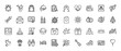 © PixeloAI - Wedding and marriage line icon set. Vector pictograms of rings, cake, camera, dress, and car, thin outline illustration.