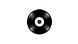 © Rattanathip - Vinyl record black disc retro music vintage audio analog sound classic style round shape shiny surface nostalgic isolated on transparency background